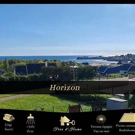 Horizon, Vue Mer, Piscine Chauffee Guidel Exterior photo